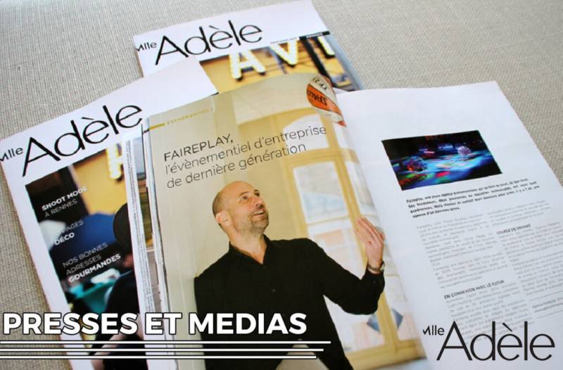 Image de la revue Mlle Adèle, dont un article sur le Drone Soccer