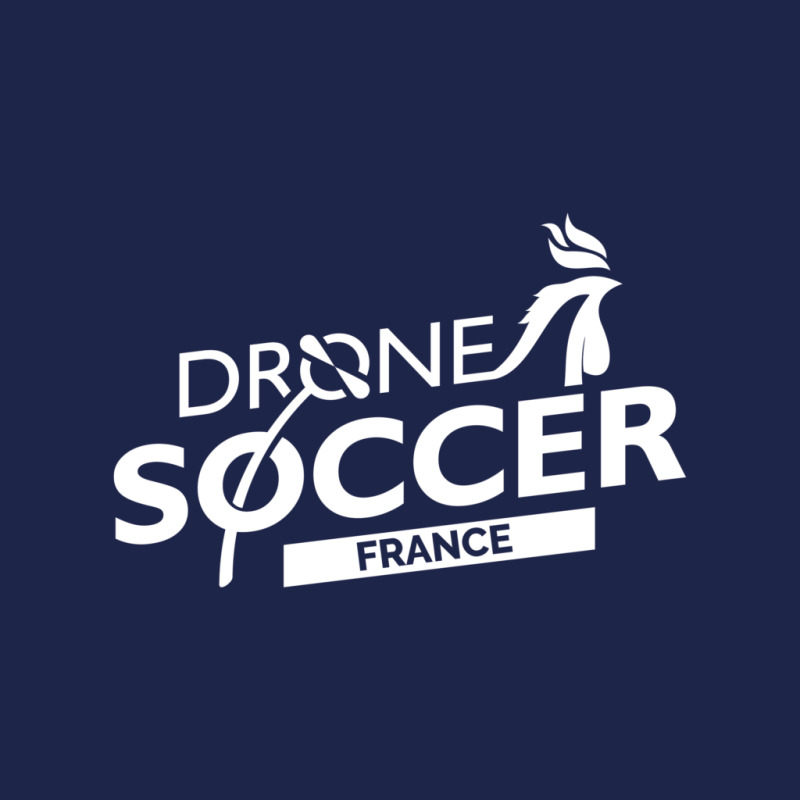 Logo Drone Soccer France bleu