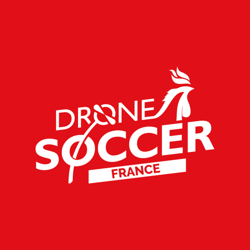 Logo Drone Soccer France rouge