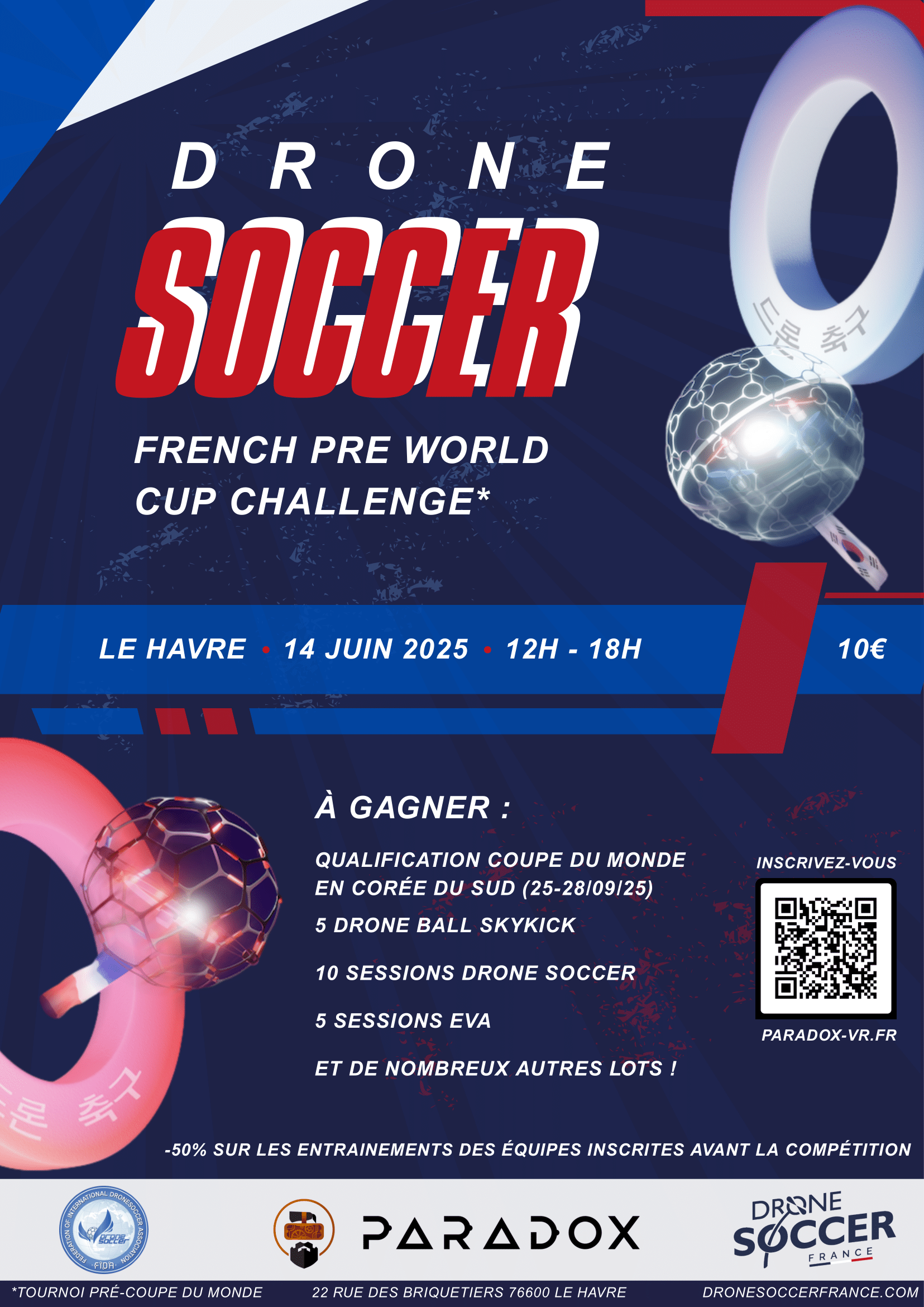 Drone Soccer French Pre-World Cup Challenge 